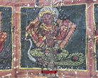 1499 An Important Ancient Nepal Hindu Manuscript Scroll with Paintings devoted to Devi Puja-WOVENSOULS-Antique-Vintage-Textiles-Art-Decor