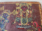 1500 Ancient Nepal Manuscript Scroll with Paintings - Protective Mantras fro Children-WOVENSOULS-Antique-Vintage-Textiles-Art-Decor