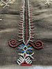 1507 Superb Old Sumba Ceremonial Weaving with Shells & Beads Lau Wuti Kau - Rare Stylised Motif-WOVENSOULS-Antique-Vintage-Textiles-Art-Decor