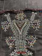 1507 Superb Old Sumba Ceremonial Weaving with Shells & Beads Lau Wuti Kau - Rare Stylised Motif-WOVENSOULS-Antique-Vintage-Textiles-Art-Decor