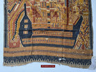 1508 Antique Tampan Ship Cloth with Gorgeous Colors and superb Story-WOVENSOULS-Antique-Vintage-Textiles-Art-Decor