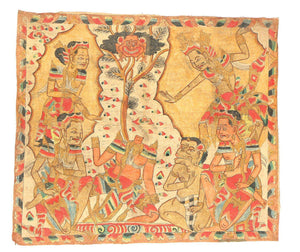 1517 Vintage Balinese Kamasan Painting-WOVENSOULS-Antique-Vintage-Textiles-Art-Decor