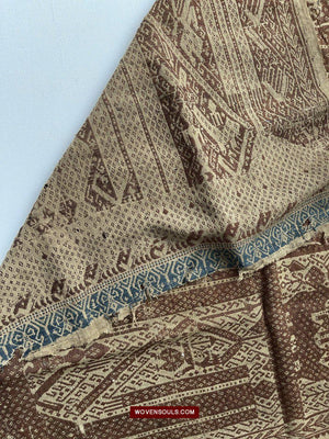 1518 Antique Sumatra Weaving Tampan Shipcloth Textile-WOVENSOULS-Antique-Vintage-Textiles-Art-Decor