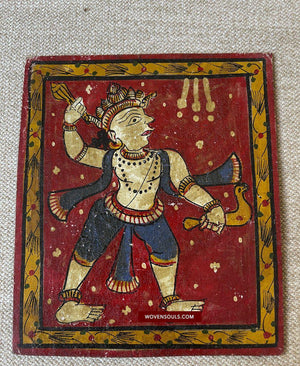 1523 Old Puri Patta Jatri Patti - Indian Art Painting - RARE SET OF 15-WOVENSOULS-Antique-Vintage-Textiles-Art-Decor