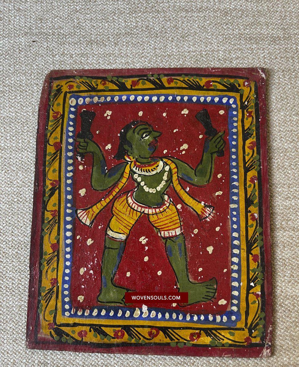 1523 Old Puri Patta Jatri Patti - Indian Art Painting - RARE SET OF 15-WOVENSOULS-Antique-Vintage-Textiles-Art-Decor