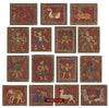 1523 Old Puri Patta Jatri Patti - Indian Art Painting - RARE SET OF 15-WOVENSOULS-Antique-Vintage-Textiles-Art-Decor