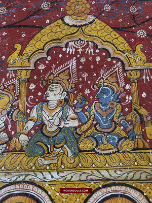 1524 Pata Chitra Painting Art From Jagannath Puri - Jatri Patta-WOVENSOULS-Antique-Vintage-Textiles-Art-Decor
