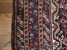 1526 Antique Khamse Bird Rug-WOVENSOULS-Antique-Vintage-Textiles-Art-Decor