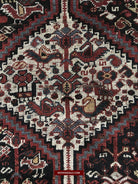 1526 Antique Khamse Bird Rug-WOVENSOULS-Antique-Vintage-Textiles-Art-Decor