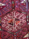 1527 Vintage Anatolian Embroidered Cicim Kilim Rug-WOVENSOULS-Antique-Vintage-Textiles-Art-Decor