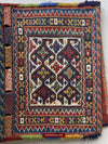 1529 Old Soumac Double Saddle Bag Shahsavan Khorjin-WOVENSOULS-Antique-Vintage-Textiles-Art-Decor