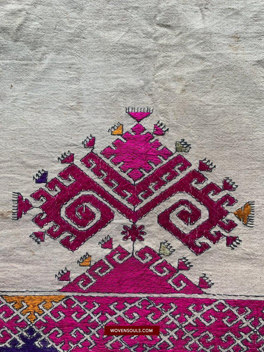 1535 Swat Valley Shawl Fragment-WOVENSOULS-Antique-Vintage-Textiles-Art-Decor