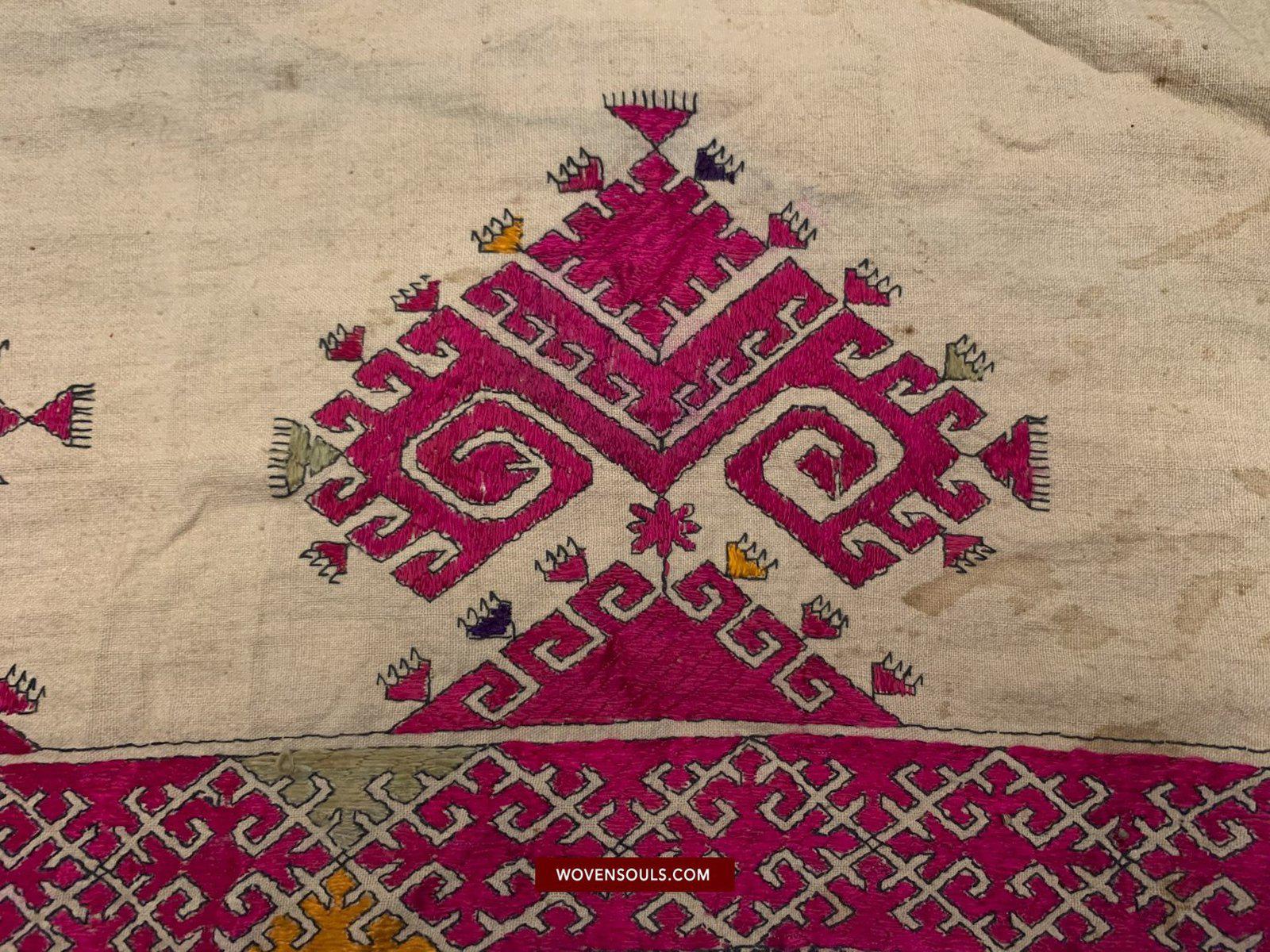 1535 Swat Valley Shawl Fragment-WOVENSOULS-Antique-Vintage-Textiles-Art-Decor