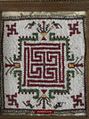 1537 Old Jain Ceremonial Saathiyo Indian Art Beadwork-WOVENSOULS-Antique-Vintage-Textiles-Art-Decor