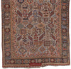 1540 Antique White Field Shekarlou Shekarlu Qashqai Rug with Animals in the Border - NFS-WOVENSOULS-Antique-Vintage-Textiles-Art-Decor