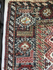 1540 Antique White Field Shekarlou Shekarlu Qashqai Rug with Animals in the Border - NFS-WOVENSOULS-Antique-Vintage-Textiles-Art-Decor