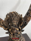 1543 Antique Tantric Ritual Buddhist Six Armed Mahakala Himalayan Art-WOVENSOULS-Antique-Vintage-Textiles-Art-Decor