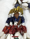 1550 Rare Vintage Beaded Tassels Tribal Hair Ornament Fumtu-WOVENSOULS-Antique-Vintage-Textiles-Art-Decor