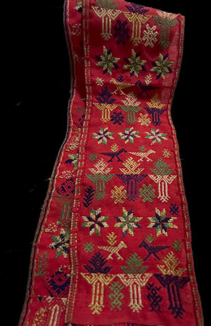 1551 Old Chinese Ethnic Minority Embroidery Band-WOVENSOULS Antique Textiles &amp; Art Gallery