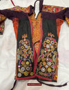 1552 Superb Choli Blouse - Vintage Rabari Embroidery on Mashru cloth Gujarat-WOVENSOULS-Antique-Vintage-Textiles-Art-Decor