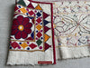 1553 Long Vintage White Panel with Embroidery from Gujarat-WOVENSOULS-Antique-Vintage-Textiles-Art-Decor