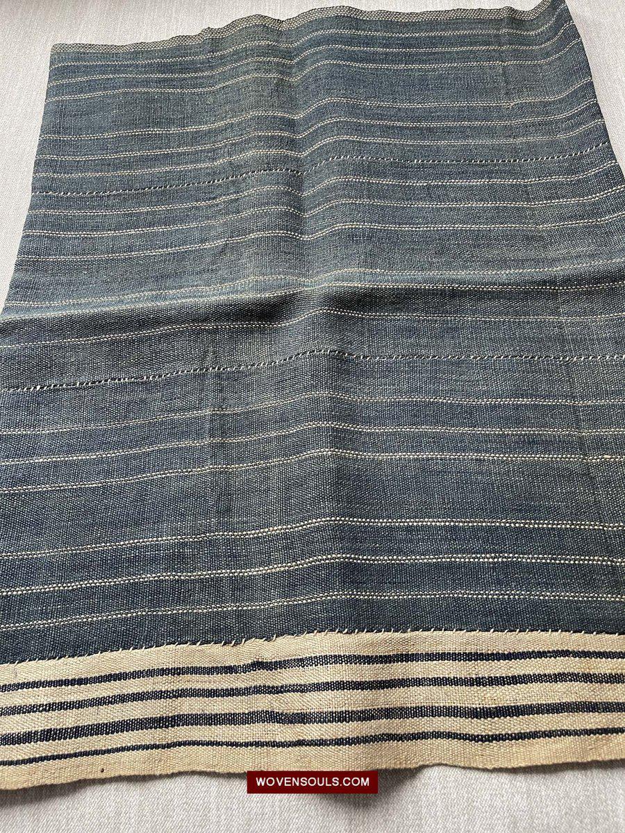 1557 Plain Old Chinese Hainan Run Li Ethnic Minority Woven Skirt-WOVENSOULS-Antique-Vintage-Textiles-Art-Decor