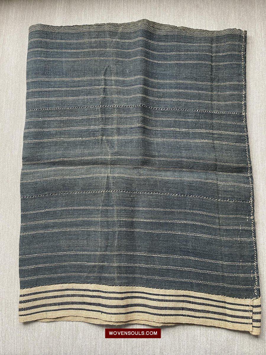 1557 Plain Old Chinese Hainan Run Li Ethnic Minority Woven Skirt-WOVENSOULS-Antique-Vintage-Textiles-Art-Decor