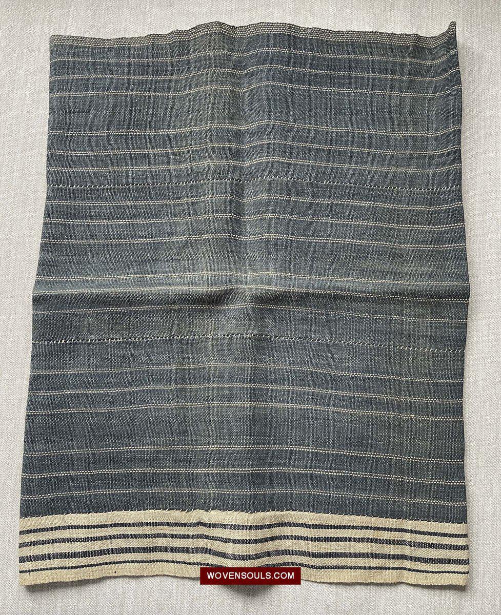 1557 Plain Old Chinese Hainan Run Li Ethnic Minority Woven Skirt-WOVENSOULS-Antique-Vintage-Textiles-Art-Decor