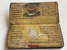 1560 Ancient Nepal Hindu Manuscript Scroll W Paintings / Nag Devi-WOVENSOULS-Antique-Vintage-Textiles-Art-Decor