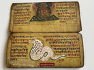 1560 Ancient Nepal Hindu Manuscript Scroll W Paintings / Nag Devi-WOVENSOULS-Antique-Vintage-Textiles-Art-Decor