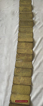 1560 Ancient Nepal Hindu Manuscript Scroll W Paintings / Nag Devi-WOVENSOULS-Antique-Vintage-Textiles-Art-Decor