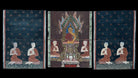 1562 LOT of 3 Paintings from antique Phra Malai Manuscripts-WOVENSOULS-Antique-Vintage-Textiles-Art-Decor