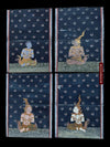 1565 LOT of 4 Paintings from Antique Phra Malai Manuscripts-WOVENSOULS-Antique-Vintage-Textiles-Art-Decor