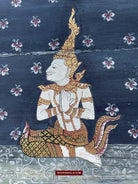 1565 LOT of 4 Paintings from Antique Phra Malai Manuscripts-WOVENSOULS-Antique-Vintage-Textiles-Art-Decor