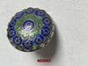 1568 Antique Silver Ring Blue Green Enamel Kohistan-WOVENSOULS-Antique-Vintage-Textiles-Art-Decor