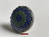 1568 Antique Silver Ring Blue Green Enamel Kohistan-WOVENSOULS-Antique-Vintage-Textiles-Art-Decor