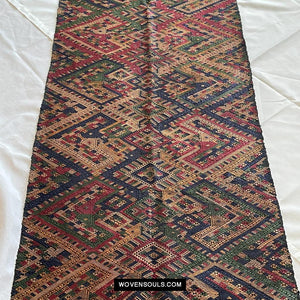 1572 Vintage Silk Ceremonial WeavingTextile Art from Laos-WOVENSOULS Antique Textiles &amp; Art Gallery