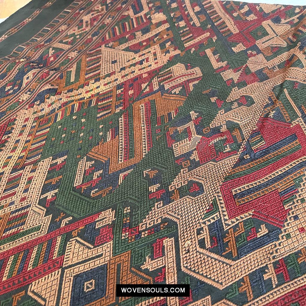 1573 Tissage cérémoniel de soie vintageArt textile du Laos-WOVENSOULS Textiles anciens et galerie d'art