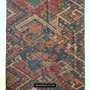 1573 Vintage Silk Ceremonial WeavingTextile Art from Laos-WOVENSOULS Antique Textiles &amp; Art Gallery