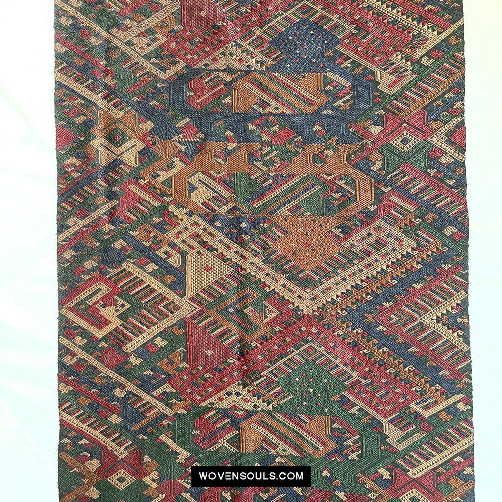 1573 Tissage cérémoniel de soie vintageArt textile du Laos-WOVENSOULS Textiles anciens et galerie d'art