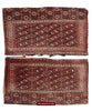 1575 Pair Antique Turkmen Yomud Yomut Chuval Juval w Backing-WOVENSOULS-Antique-Vintage-Textiles-Art-Decor