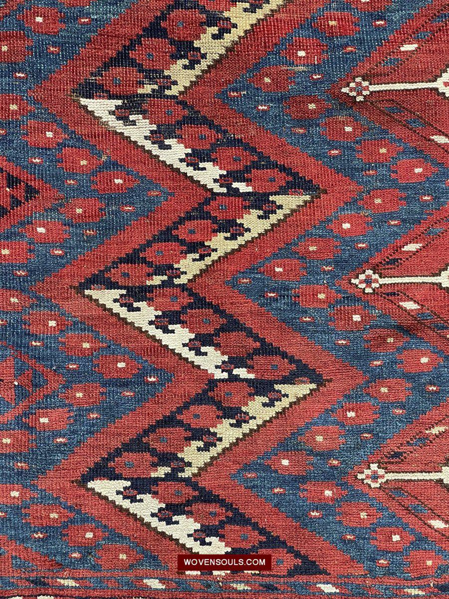 1576 Ersari Juval Chuval Turkmen Bagface Ikat Design-WOVENSOULS-Antique-Vintage-Textiles-Art-Decor