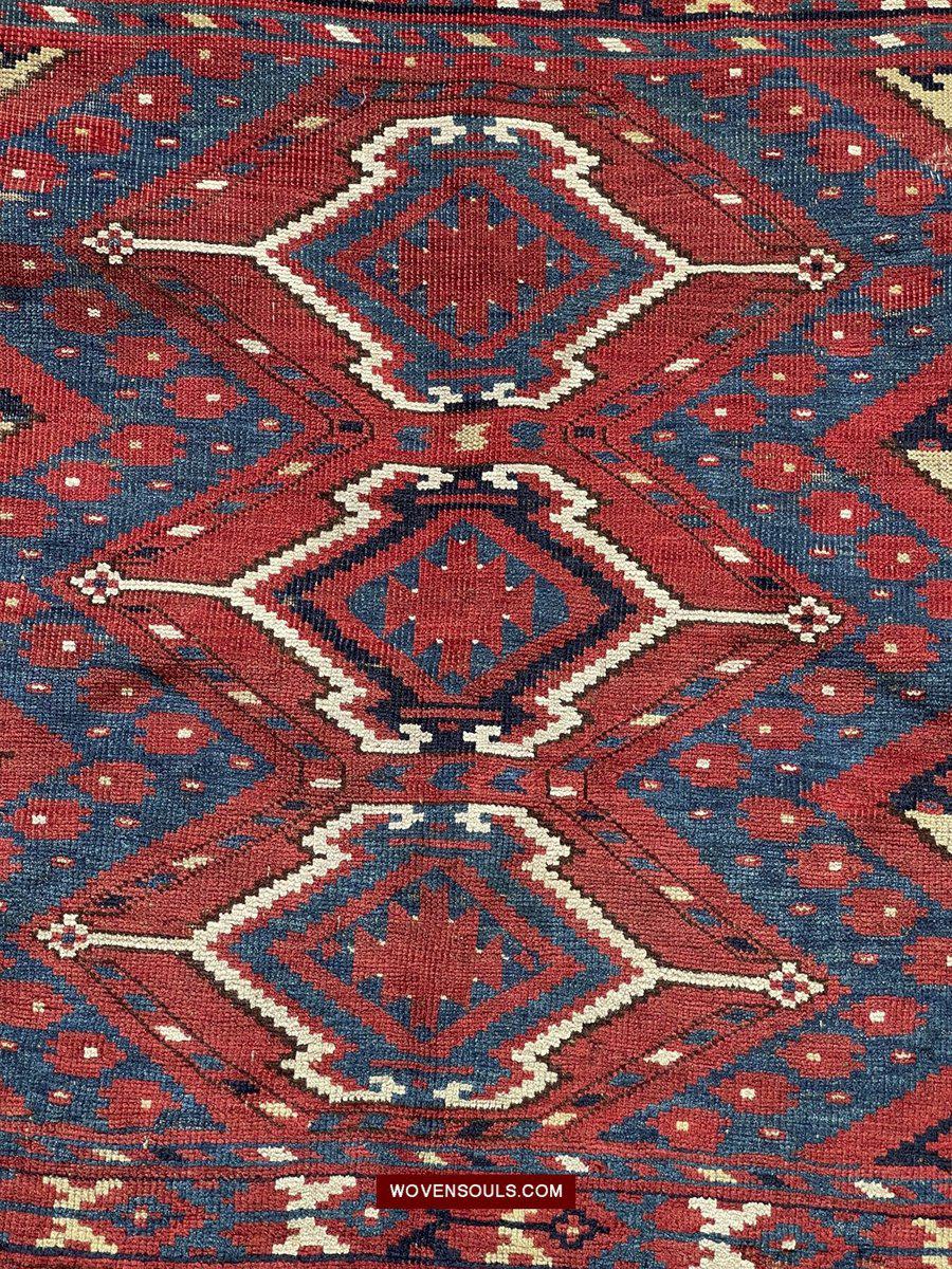 1576 Ersari Juval Chuval Turkmen Bagface Ikat Design-WOVENSOULS-Antique-Vintage-Textiles-Art-Decor