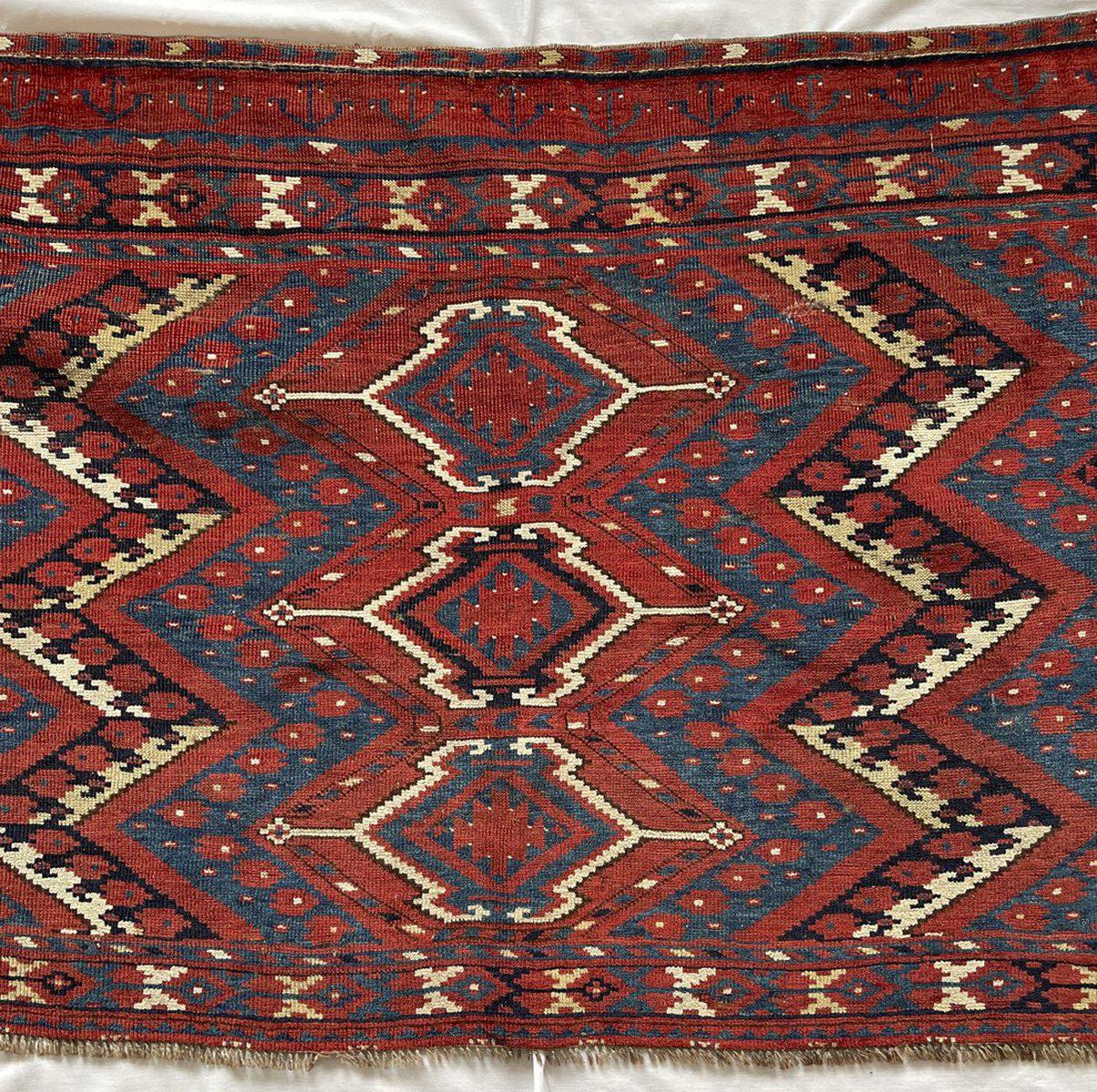 1576 Ersari Juval Chuval Turkmen Bagface Ikat Design-WOVENSOULS-Antique-Vintage-Textiles-Art-Decor