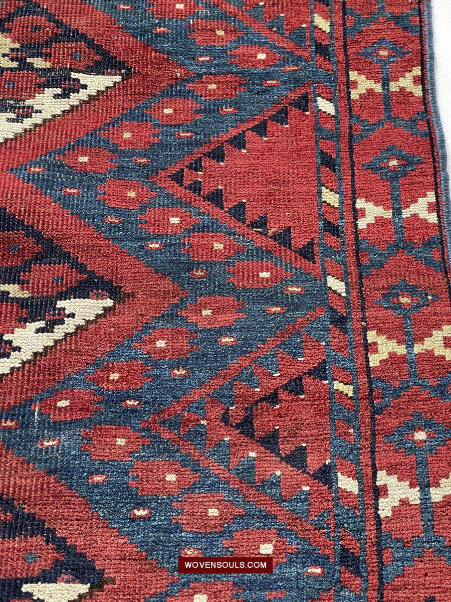 1576 Ersari Juval Chuval Turkmen Bagface Ikat Design-WOVENSOULS-Antique-Vintage-Textiles-Art-Decor