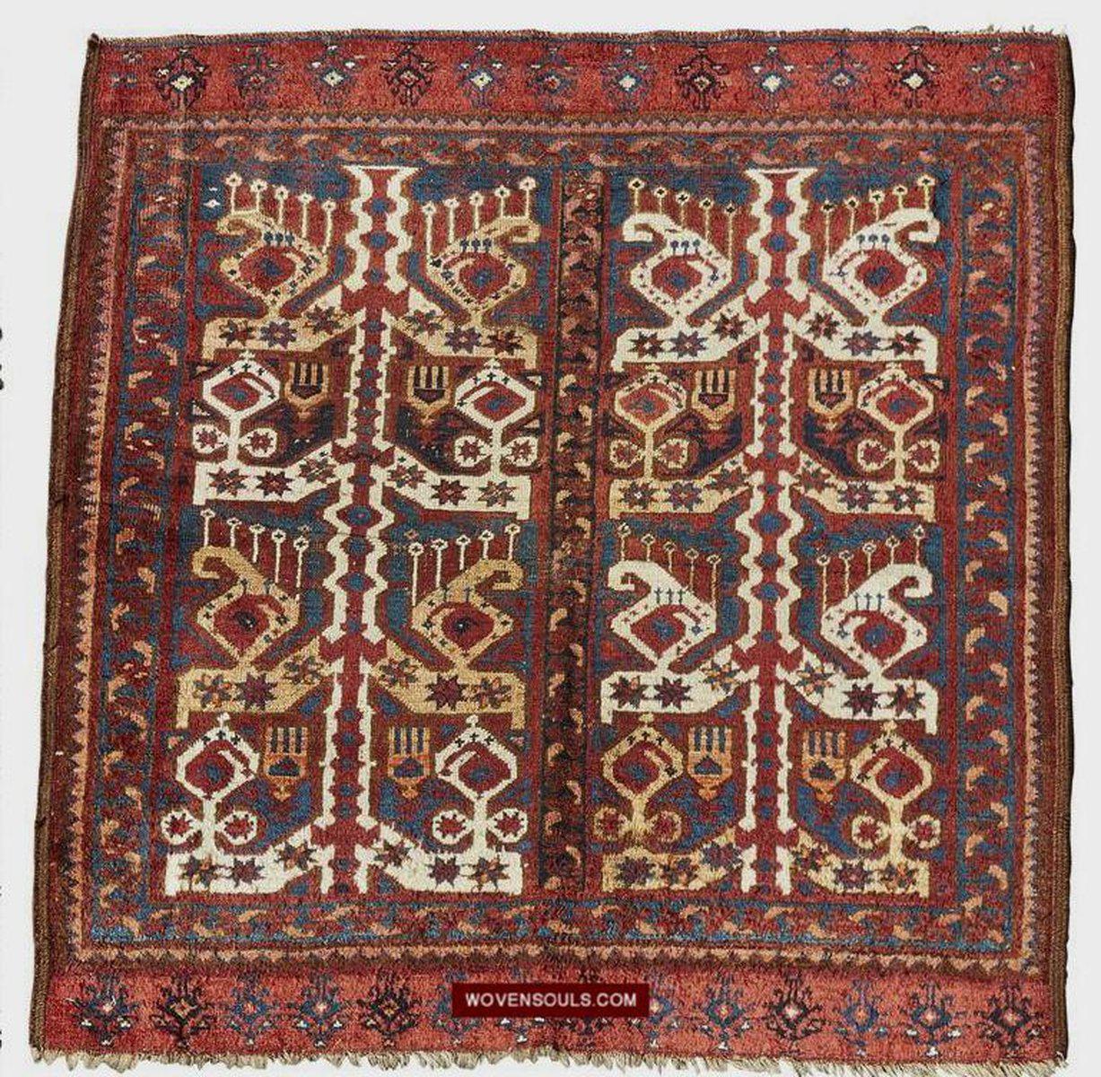 1578 Ersari BeshirJuval Chuval Turkmen Bagface Ikat Design-WOVENSOULS-Antique-Vintage-Textiles-Art-Decor