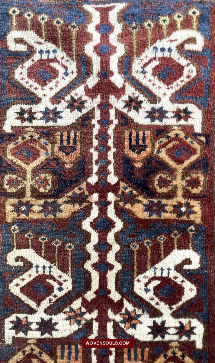 1578 Ersari BeshirJuval Chuval Turkmen Bagface Ikat Design-WOVENSOULS-Antique-Vintage-Textiles-Art-Decor