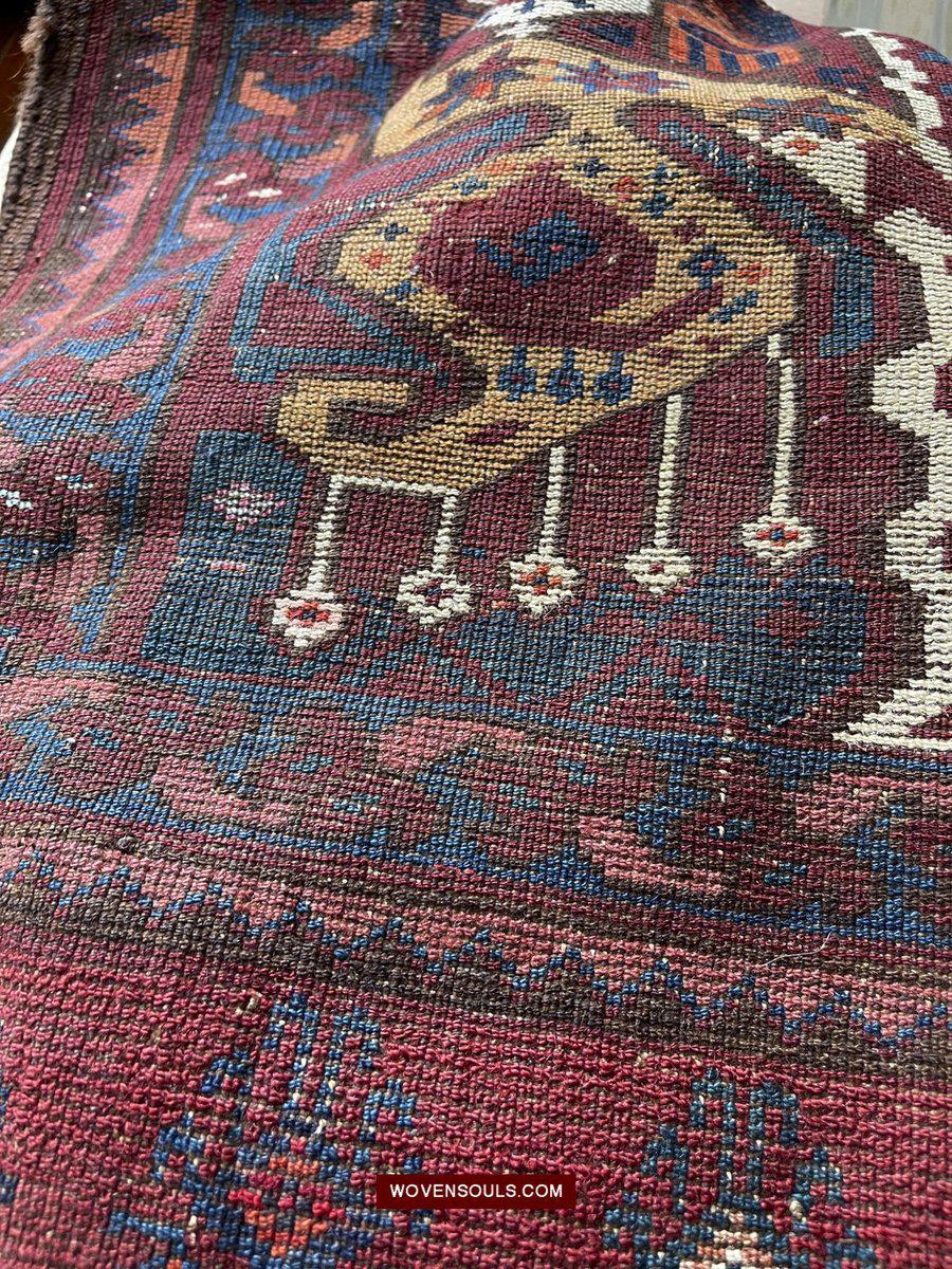 1578 Ersari BeshirJuval Chuval Turkmen Bagface Ikat Design-WOVENSOULS-Antique-Vintage-Textiles-Art-Decor