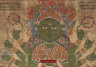 1581 Old Jain Painting Art Masterpiece-WOVENSOULS-Antique-Vintage-Textiles-Art-Decor