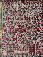 1583 Old Iban Pua Pilih Dayak Textile with Girl motif-WOVENSOULS-Antique-Vintage-Textiles-Art-Decor